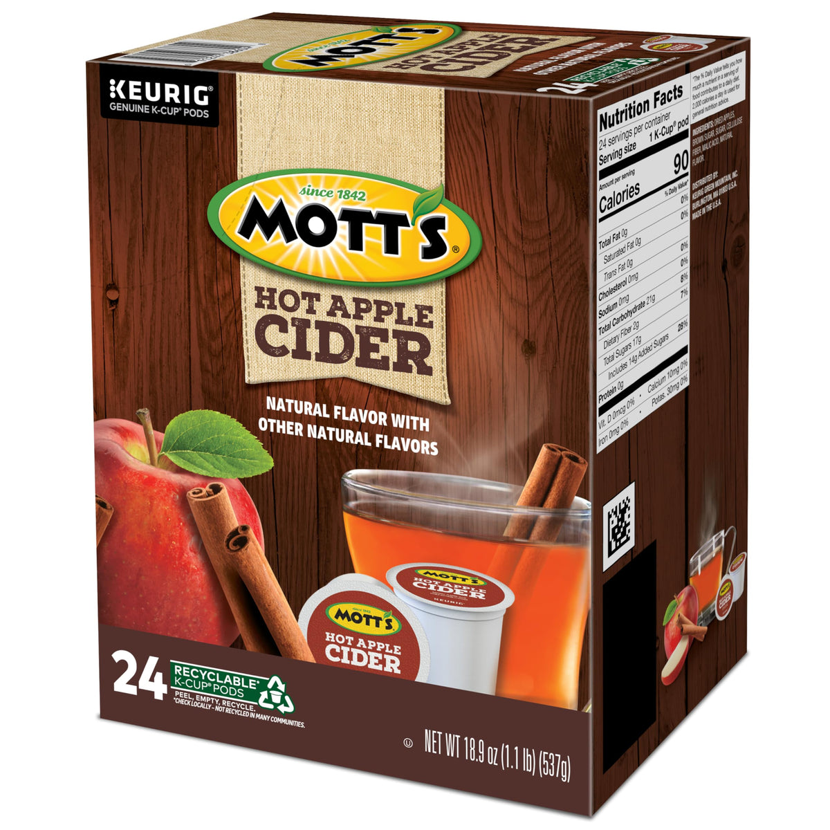 Keurig Mott's Apple Cider family enjoying warm cups together.
