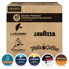 Keurig Premium Coffeehouse Collection box front for easy selection.