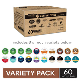 Keurig variety pack displays 20 varieties for quick flavor exploration