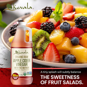 Kevala dressing idea using raw apple cider vinegar for vinaigrette.