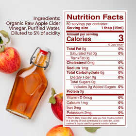 Pouring Kevala apple cider vinegar for easy dressings and marinades.