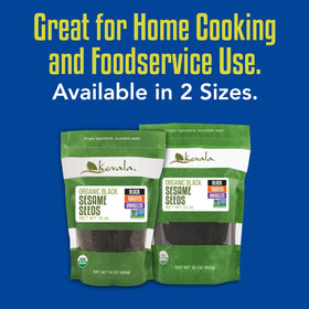 Kevala black sesame seeds bread topping shows ideal finish for bagels and sourdough.