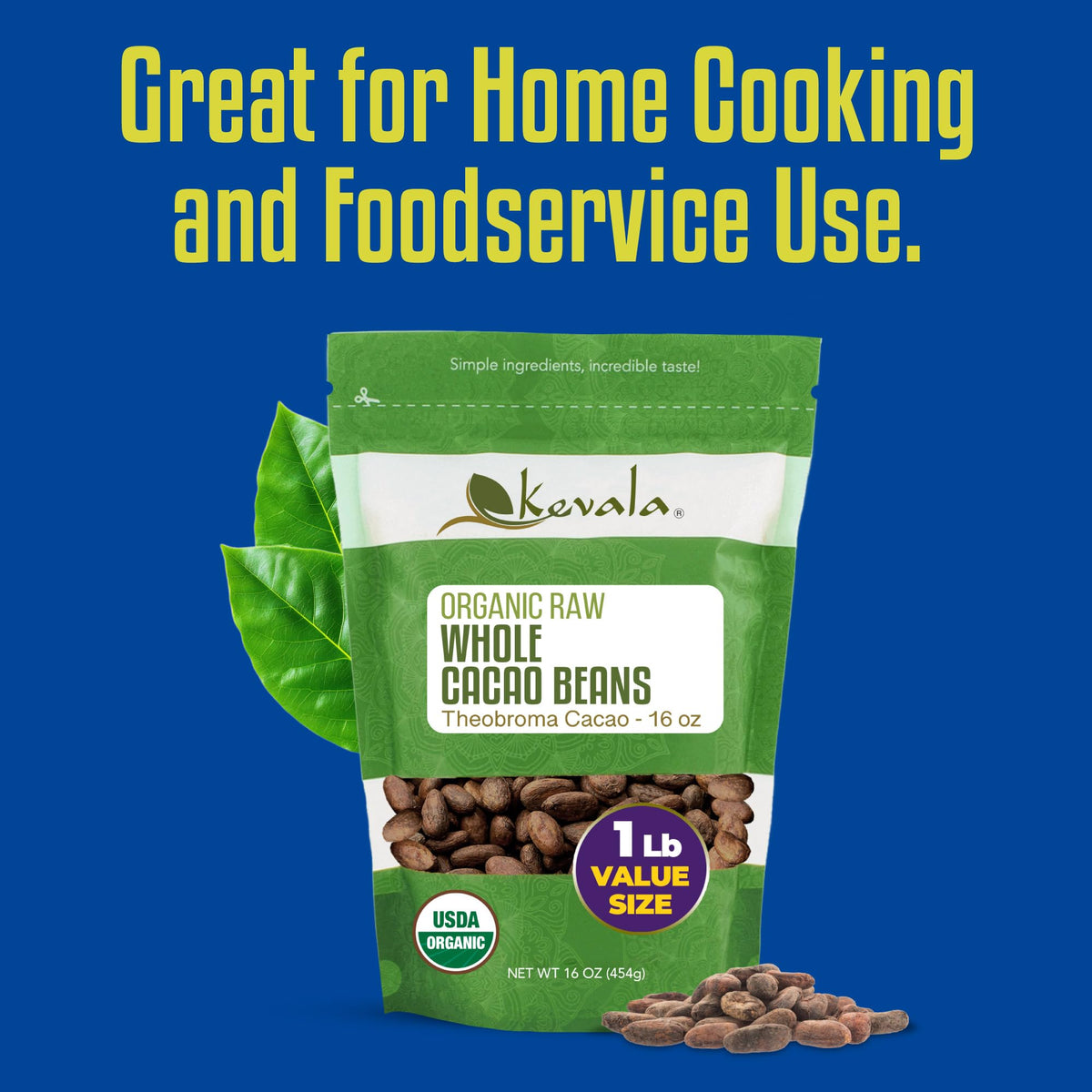Kevala cacao beans added to smoothies for natural flavor