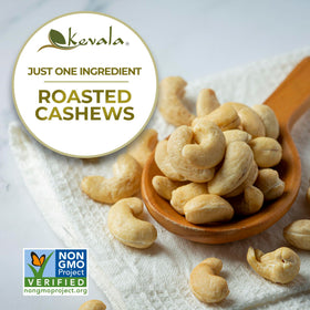 Kevala cashew butter drizzle over pancakes for creamy sweetness