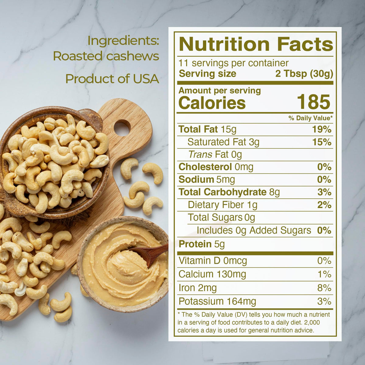 Kevala cashew butter spoon scoop displaying creamy texture for easy spreading