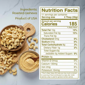 Kevala cashew butter spoon scoop displaying creamy texture for easy spreading