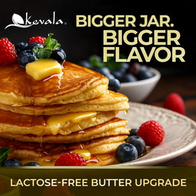Kevala ghee pan-fry demonstrates stable fat suitable for sautéing.