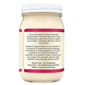Kevala coconut butter used in baking cookies for rich, mild flavor.