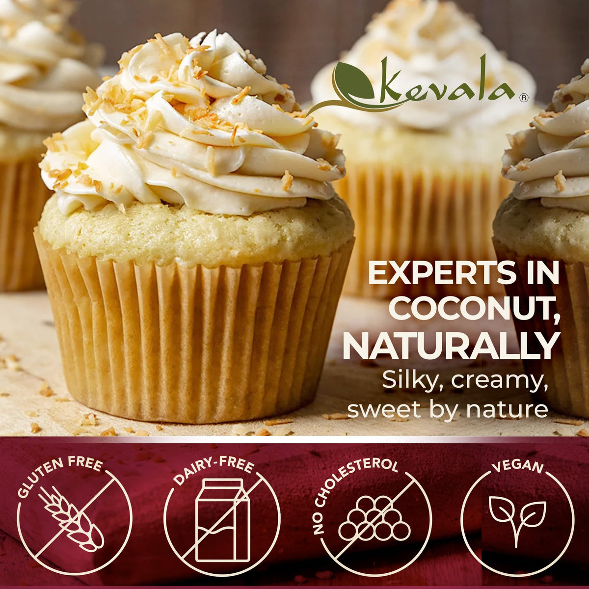 Kevala Organic Coconut Butter label close-up, organic and non-GMO