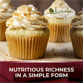 Kevala coconut butter bottle with label highlighting organic and USA-made.