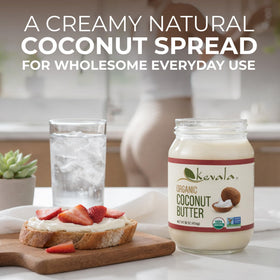 Kevala coconut butter spread on toast highlighting dairy-free breakfast idea.
