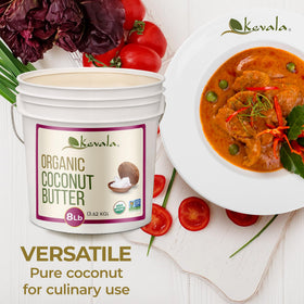 Toast with Kevala coconut butter spread for tropical flavor.