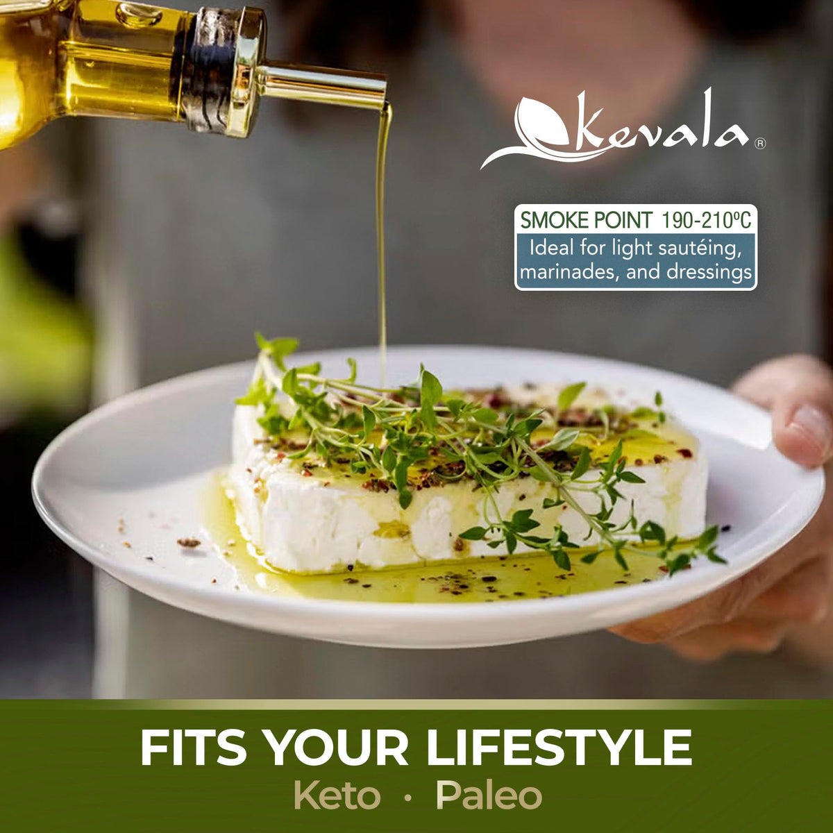 Kevala olive oil baking dish for moist, flavorful results