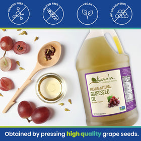 Kevala grapeseed oil hair care application for smoothness