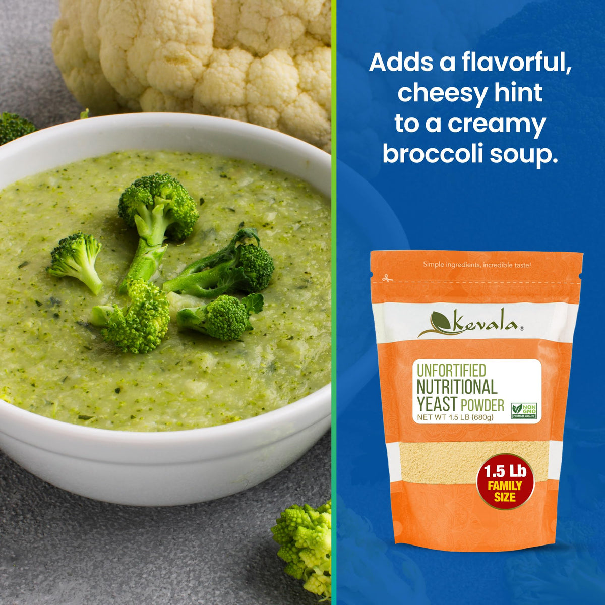 Kevala Nutritional Yeast for vegan cooking enhances flavor without animal ingredients