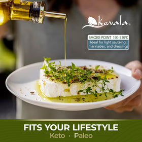 Kevala 128 oz bulk olive oil container for family kitchens.