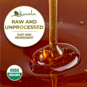 Kevala Organic Oaxaca Honey pour bottle ready for tea and recipes