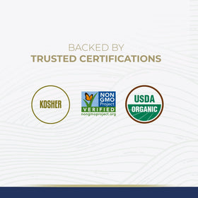 Kevala Organic Sesame Tahini non-gmo project verified badge communicates transparency.