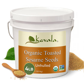 Kevala organic toasted sesame seeds unhulled bulk for tahini and topping