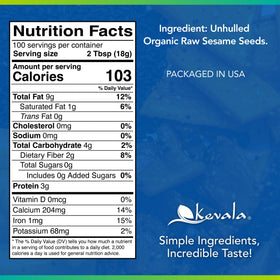 Kevala raw sesame seeds unhulled closeup — premium texture for roasting and garnishing