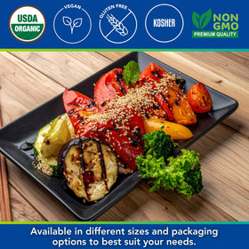 Kevala raw sesame seeds unhulled sushi rice topping — pairs with rice dishes for subtle nutty flavor