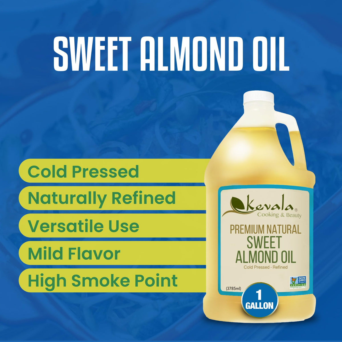 Kevala Almond Oil used as a light hair oil and conditioner.