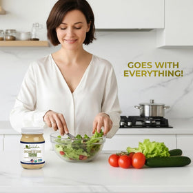 Kevala Tahini in hummus demonstrates creamy base