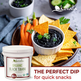 Kevala tahini sauce for dipping adds creamy depth.