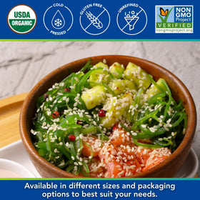 Kevala oil used in dressings elevating salad flavor