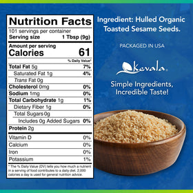 Kevala toasted sesame seeds closeup highlighting golden aroma and roasted crunch