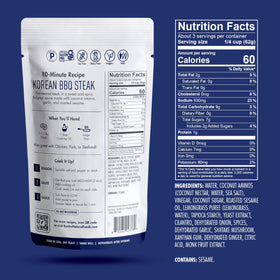 Kevin's Korean BBQ sauce, gluten-, soy-, and dairy-free for versatile meals.