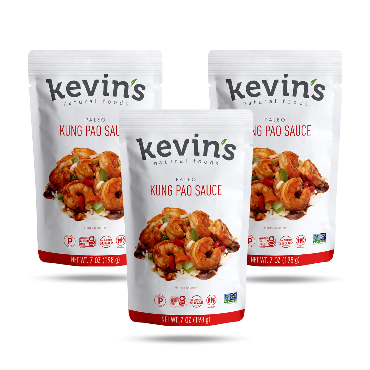 Kevin's Kung Pao sauce bottle ready-to-use glaze for quick meals