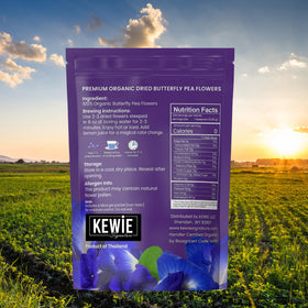 KEWIE Signature natural food coloring usage for in-diet recipes and drinks.