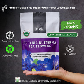 KEWIE Signature tea leaves from Thailand imply quality sourcing.