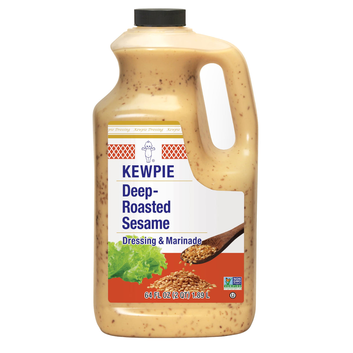 Kewpie Deep Roasted Sesame Dressing bottle highlighting rich sesame flavor for salads