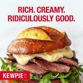 Kewpie mayo on a sandwich assembly highlighting versatility