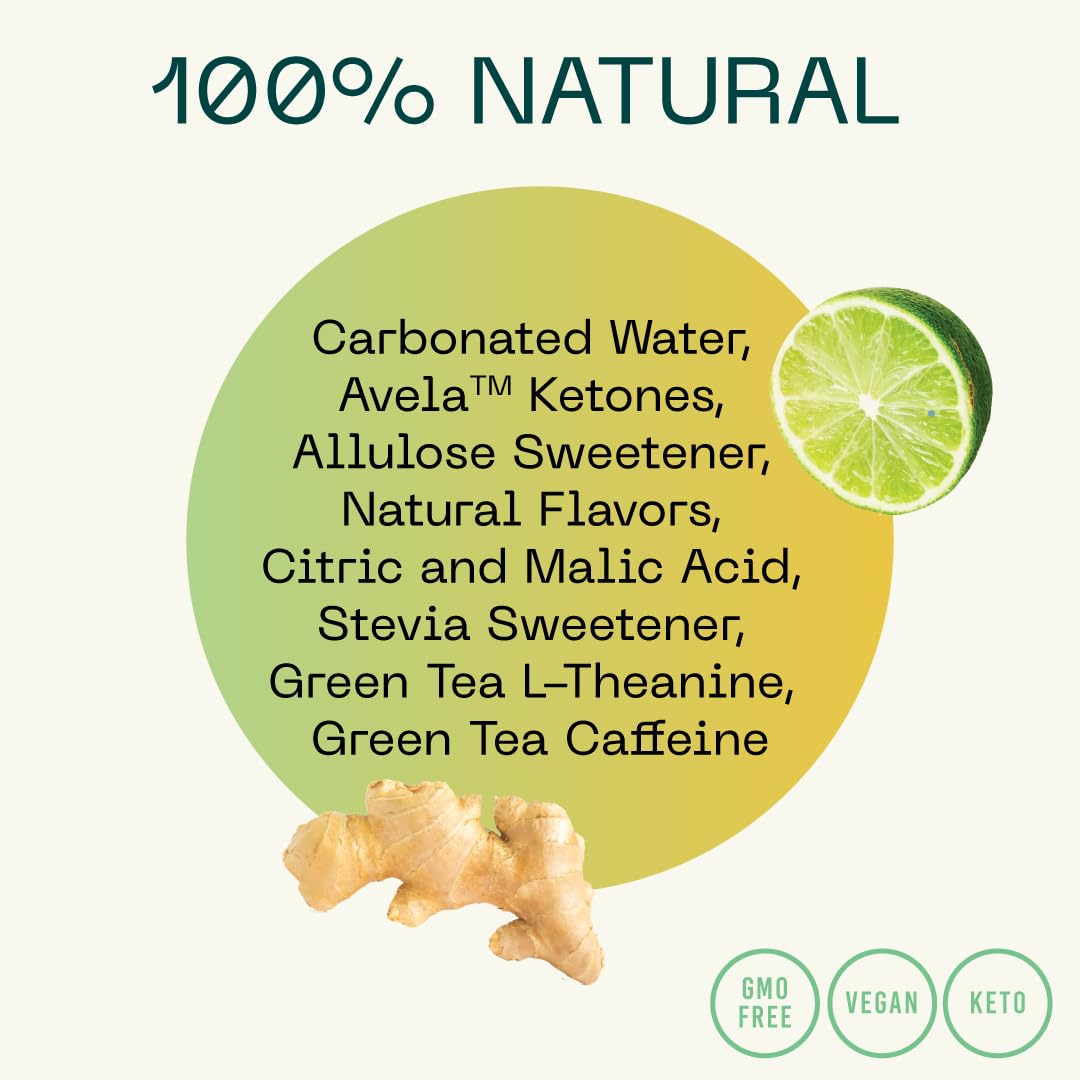KEY Ketone Drink bubbles emphasize light carbonation and refreshing taste.