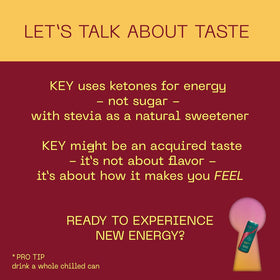 KEY Ketone Energy Drink pack-12 display showing variety and convenience