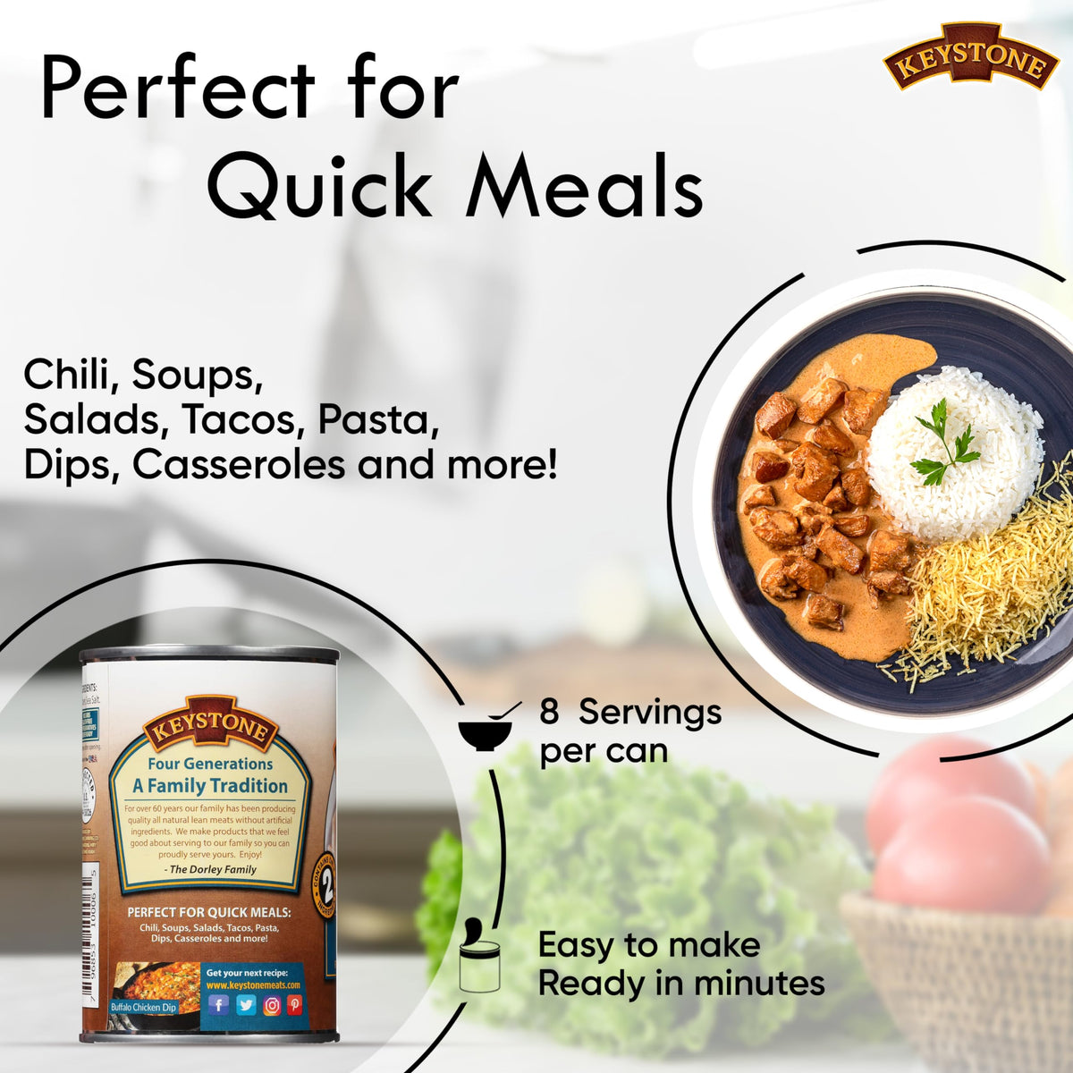Keystone Chicken made in USA—quality you can trust.