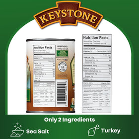 Keystone Meats gluten-free label on can highlights dietary compatibility