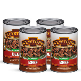Keystone Meats heat and serve canned beef ready for quick meals