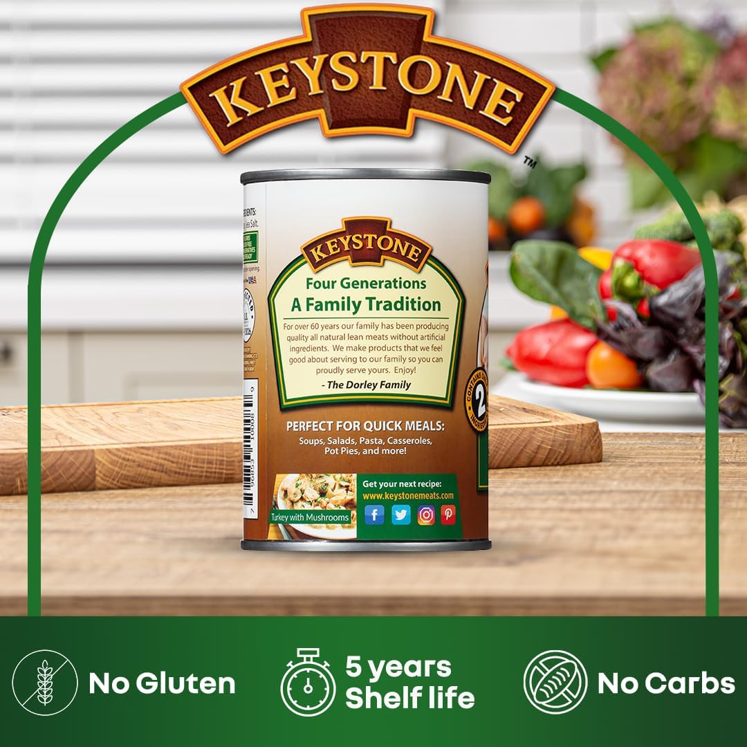Keystone Meats shelf-stable pantry storage keeps emergency meals ready