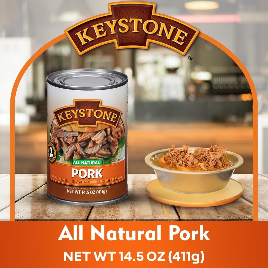 Keystone Meats turkey can 14.5 oz easy dinner option.