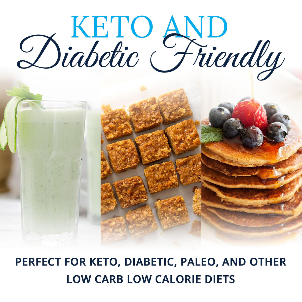 Keystone Pantry allulose powder serves as a sugar substitute in recipes.