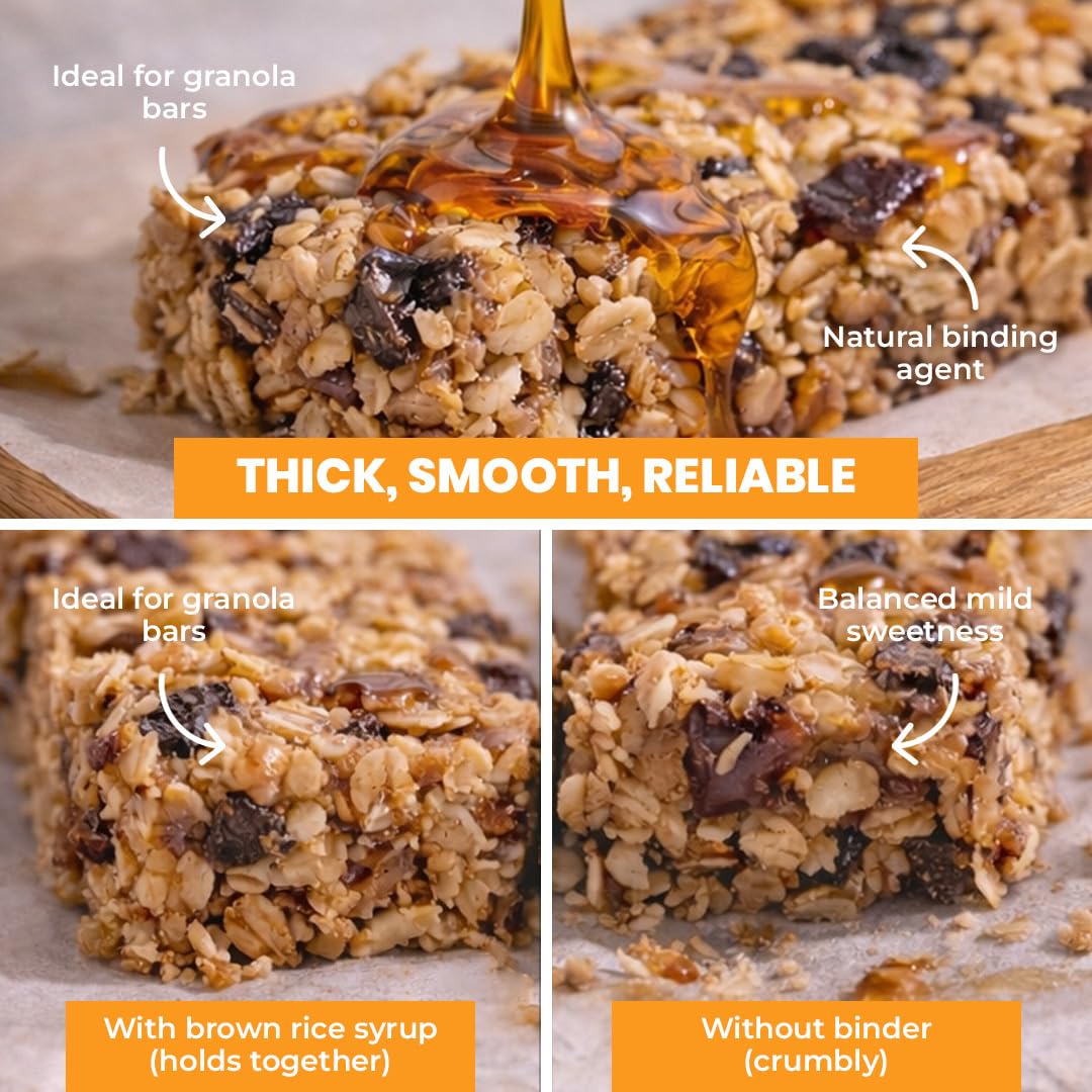 Cookies and desserts prepared with Keystone Pantry Organic Brown Rice Syrup.