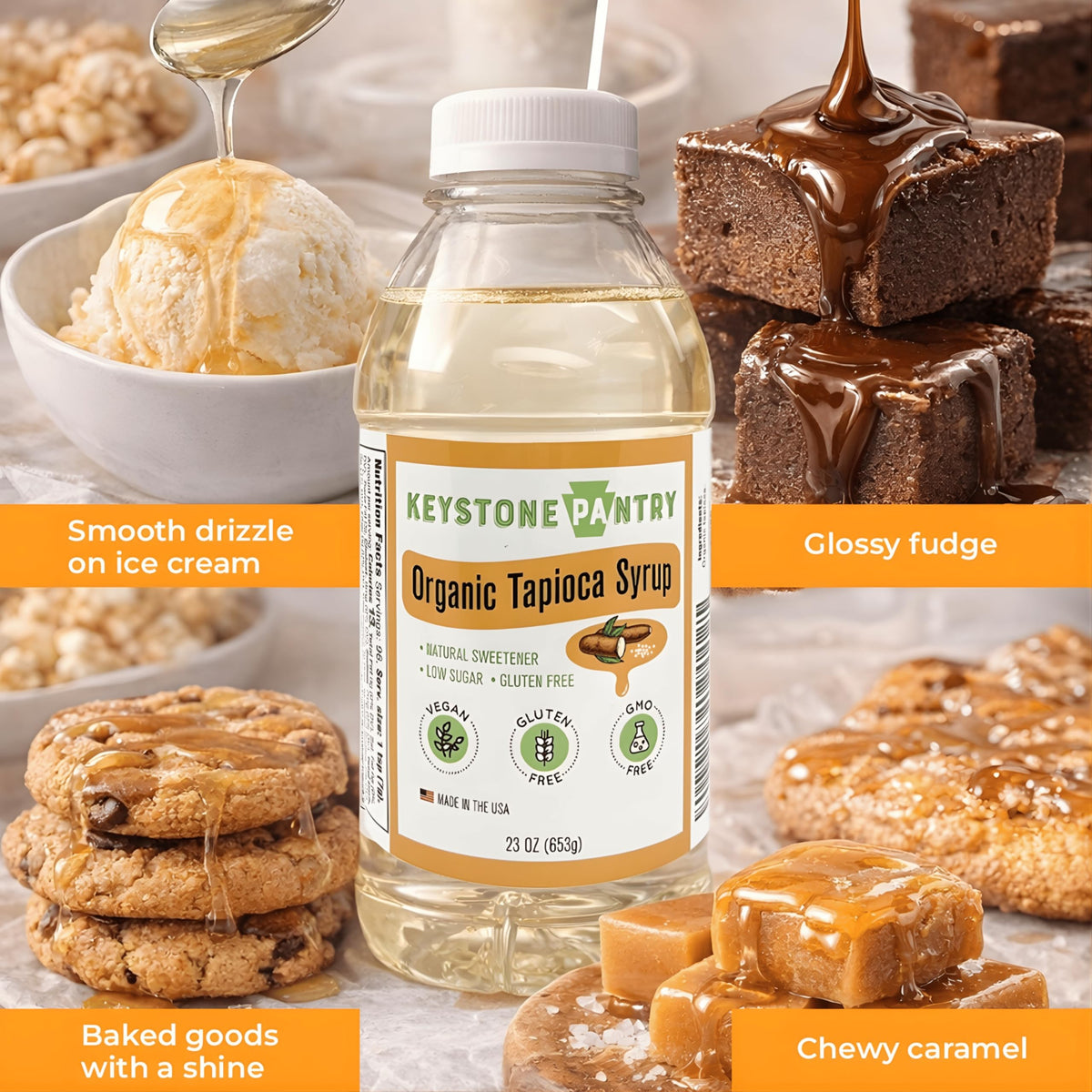 Label close-up showing organic and non-GMO status