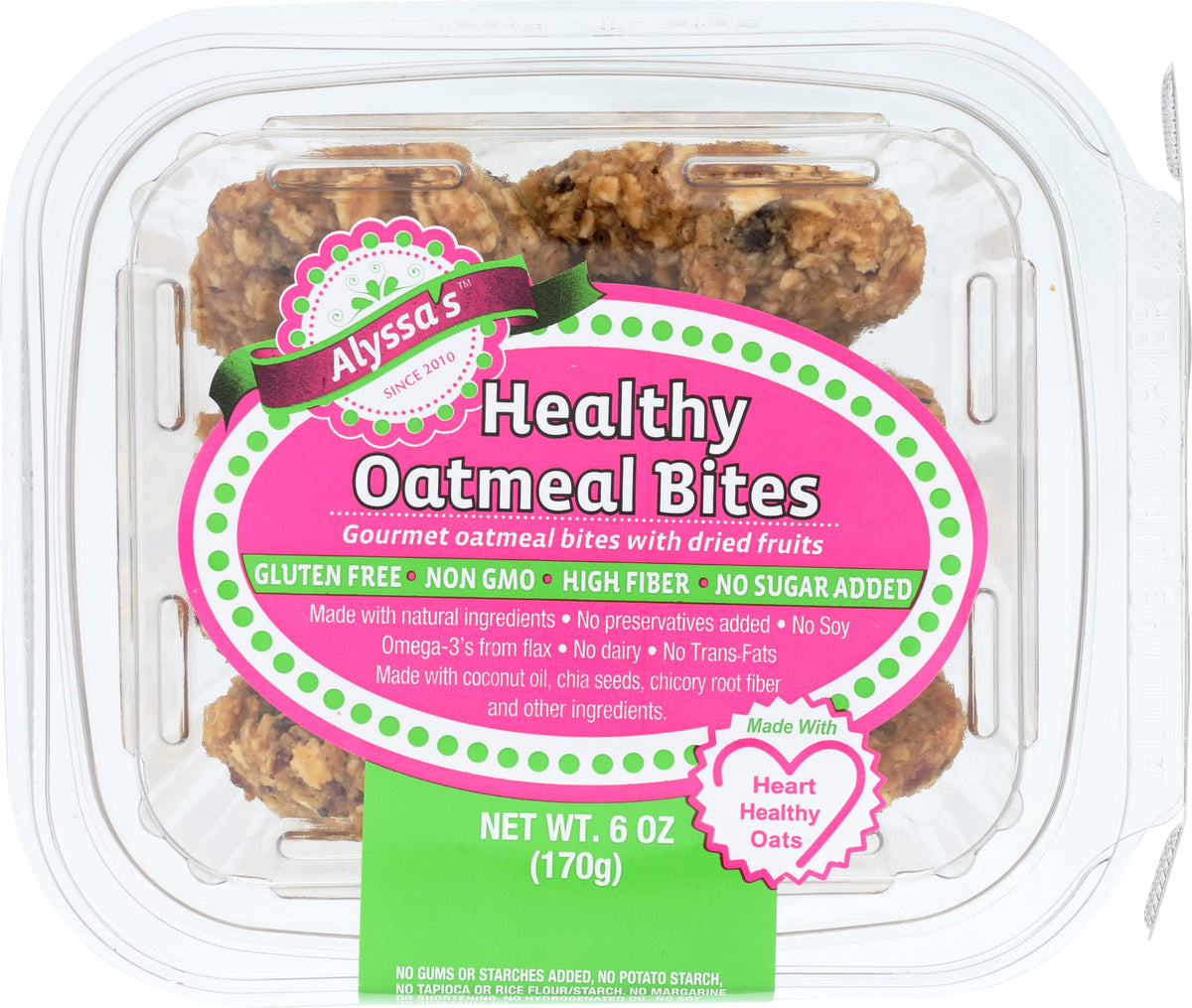 KEZATAAK Alyssa's Healthy Oatmeal Bites 3-pack-bite-sized on-the-go snack.