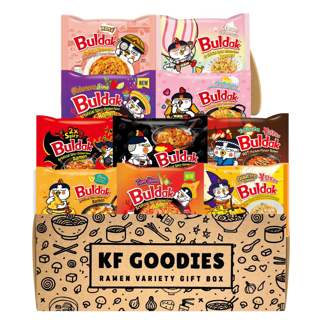 KF GOODIES Korean ramen gift box with assorted flavors for gifting and celebrations