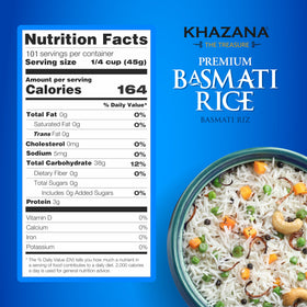 Khazana authentic premium basmati aroma fills the kitchen with fragrance.