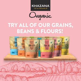 Khazana Masoor Dal with spices display suggests easy soups, stews, and salads